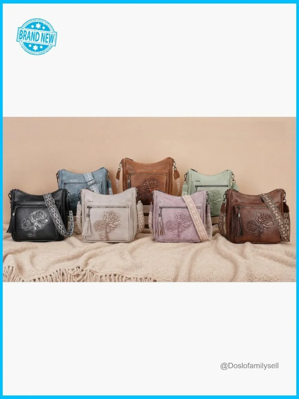Trendy Vegan Leather Hobo Crossbody Purse Embossed Shoulder Handbag Lightweight